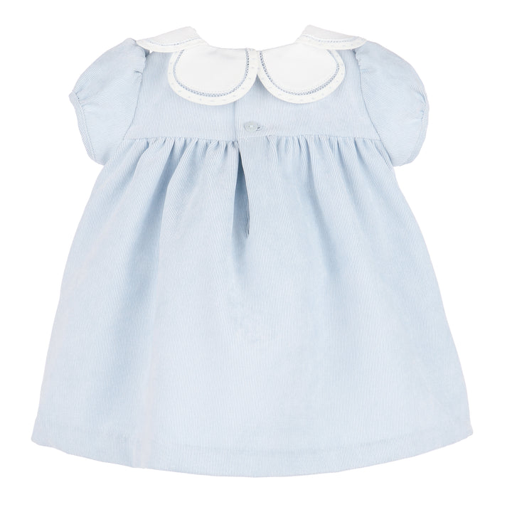 Girl Cords Dress Light Blue
