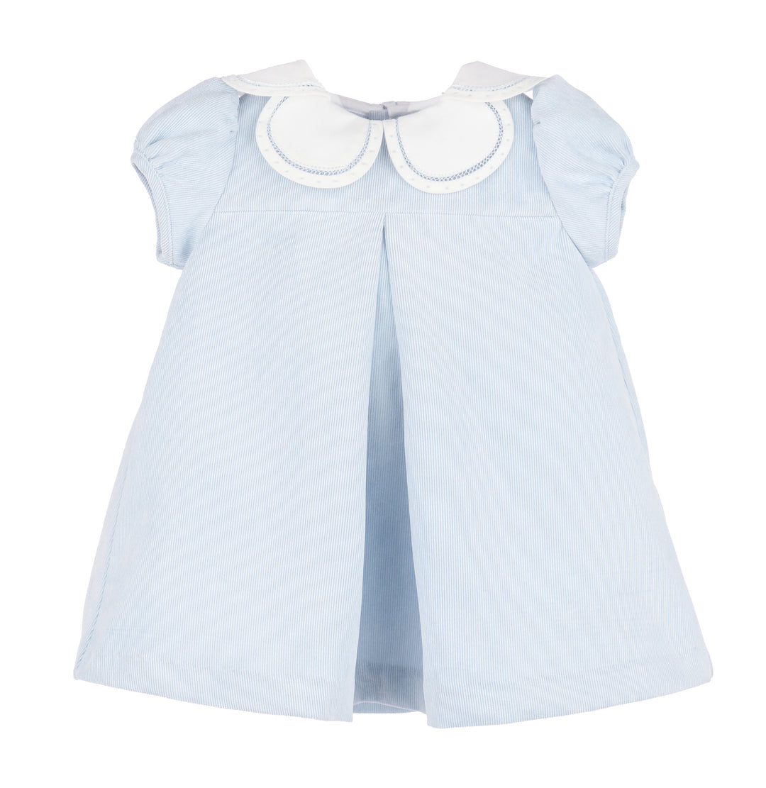 Girl Cords Dress Light Blue