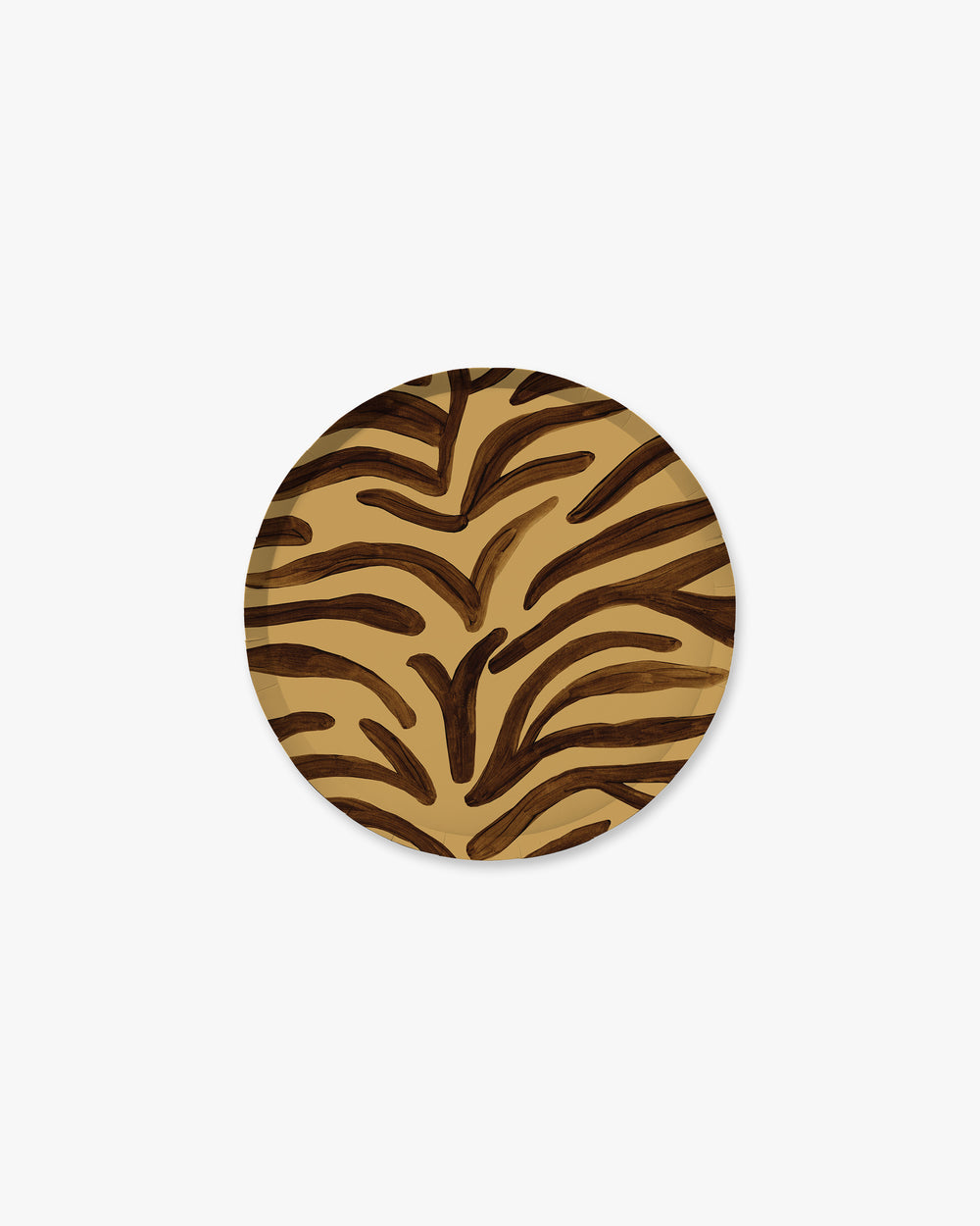 Sable Espresso brown animal print appetizer plate