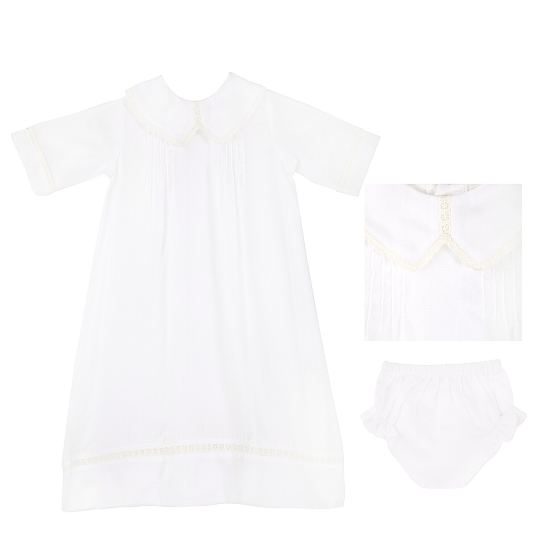 Baby Gown with delicate trim details