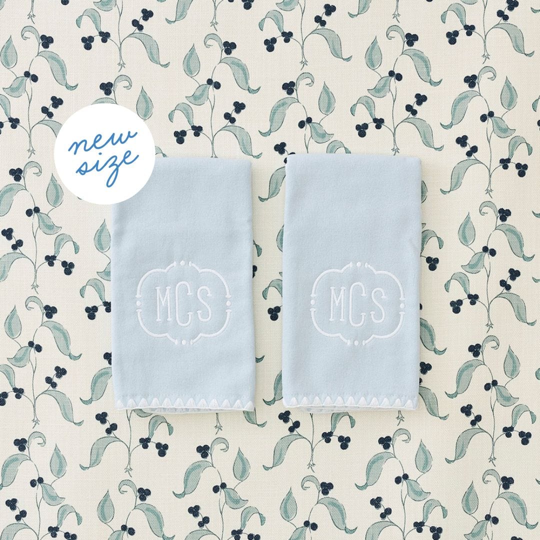 pair of two powder towels