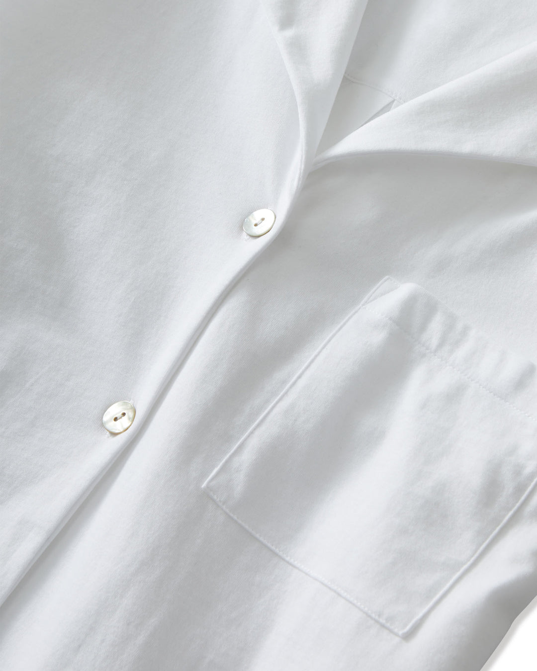 Petite Plume The Olivia Wide Leg Pima Pajama Set in White