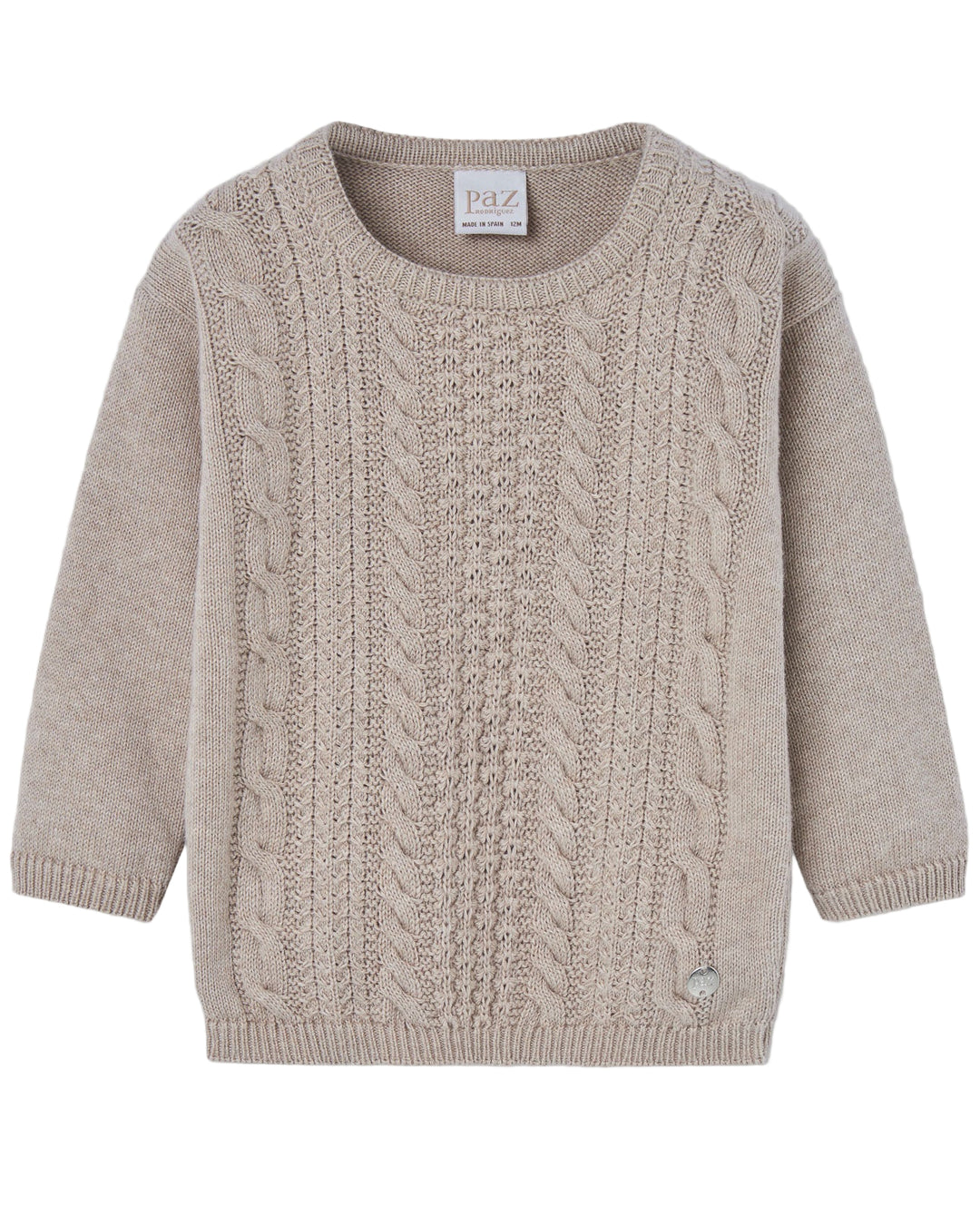 toddler boys sweater with cable knit