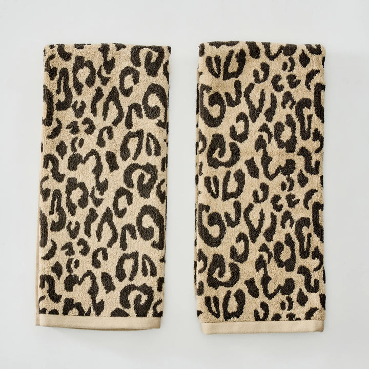 Weezie Leopard Hand Towel - Set of 2