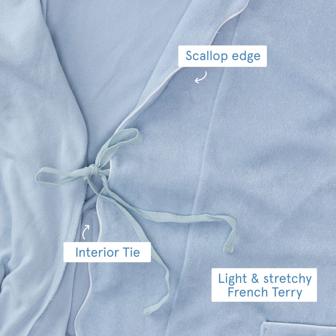 Women's Long Scallop Lightweight Robe