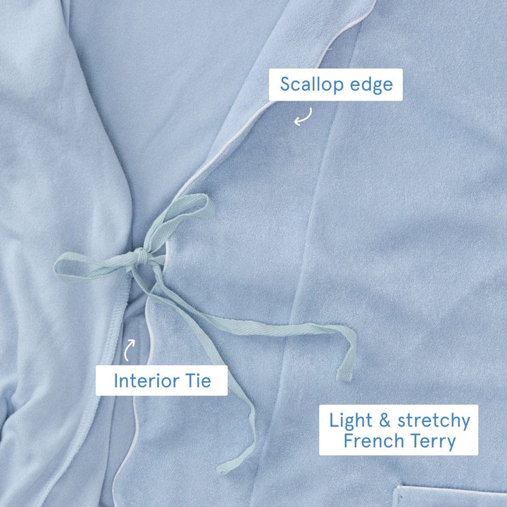 Women's Long Scallop Lightweight Robe