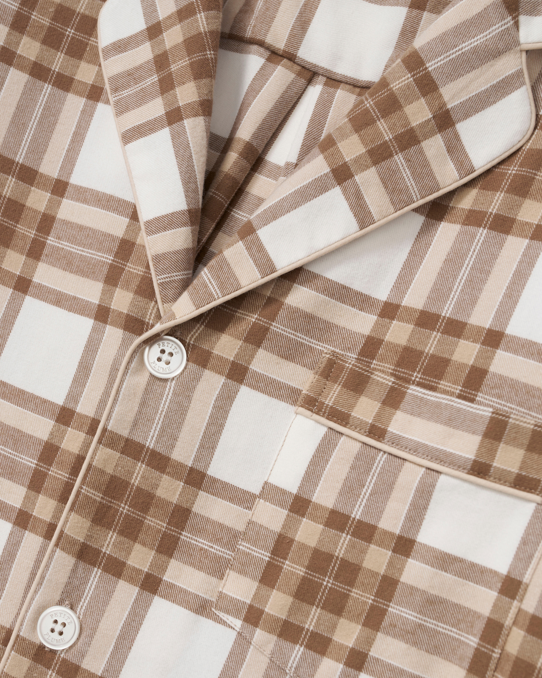 Women's Brushed Twill Pajama Set in Cotswolds Tartan