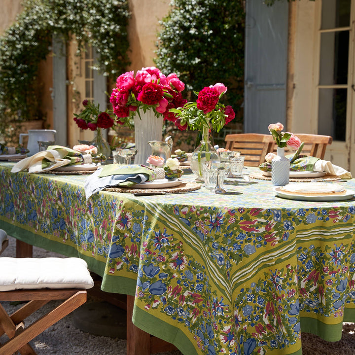 Jardin Blue & Vert Tablecloth