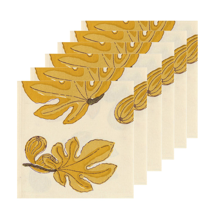 Fig Citrine Napkins - Set of 6