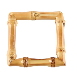 Square Bamboo Napkin Rings- Set of 4