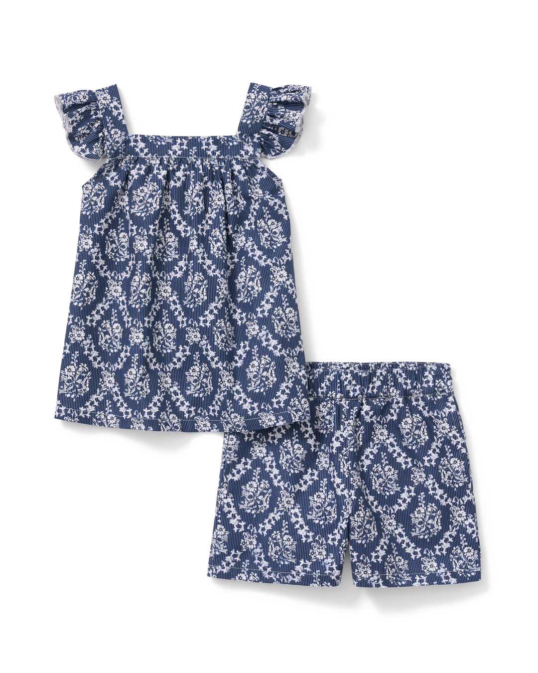 Petite Plume Women's Poplin Clara Short Set in Innkeeper Trellis