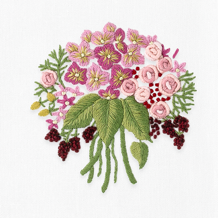 Bouquet Pink Hand Towel
