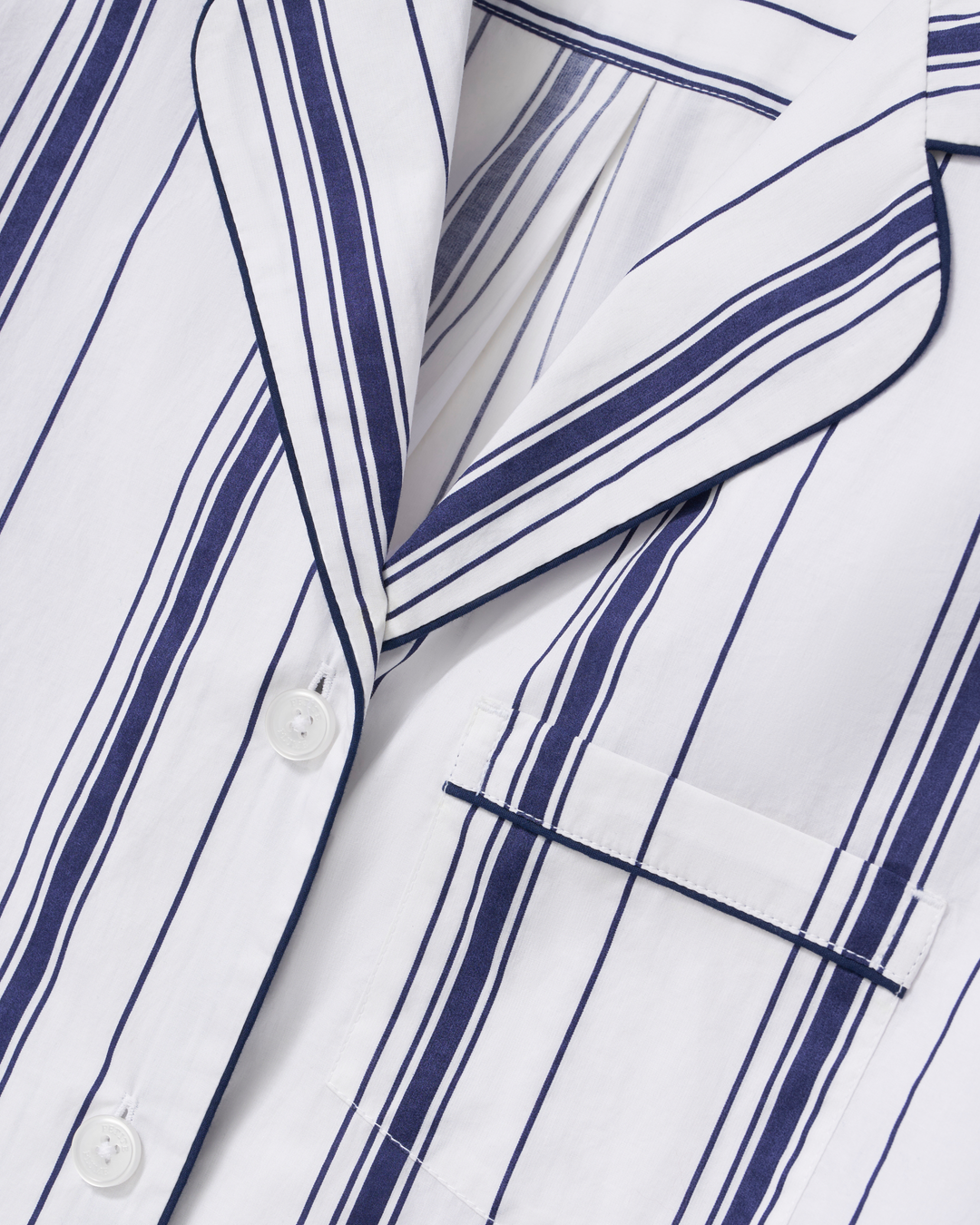 Petite Plume Women's Poplin Pajama Set in Parlor Stripe