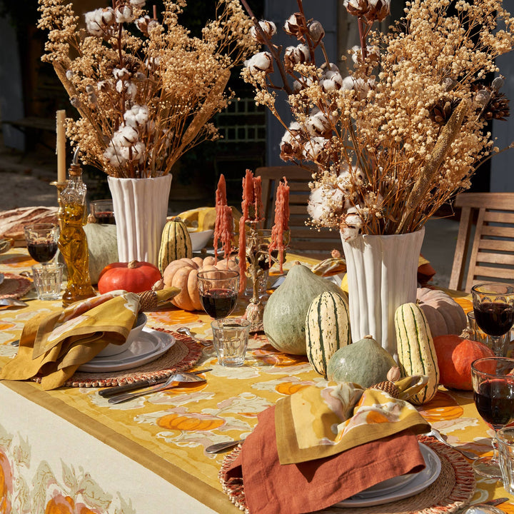 Pumpkin Orange & Mustard Tablecloths