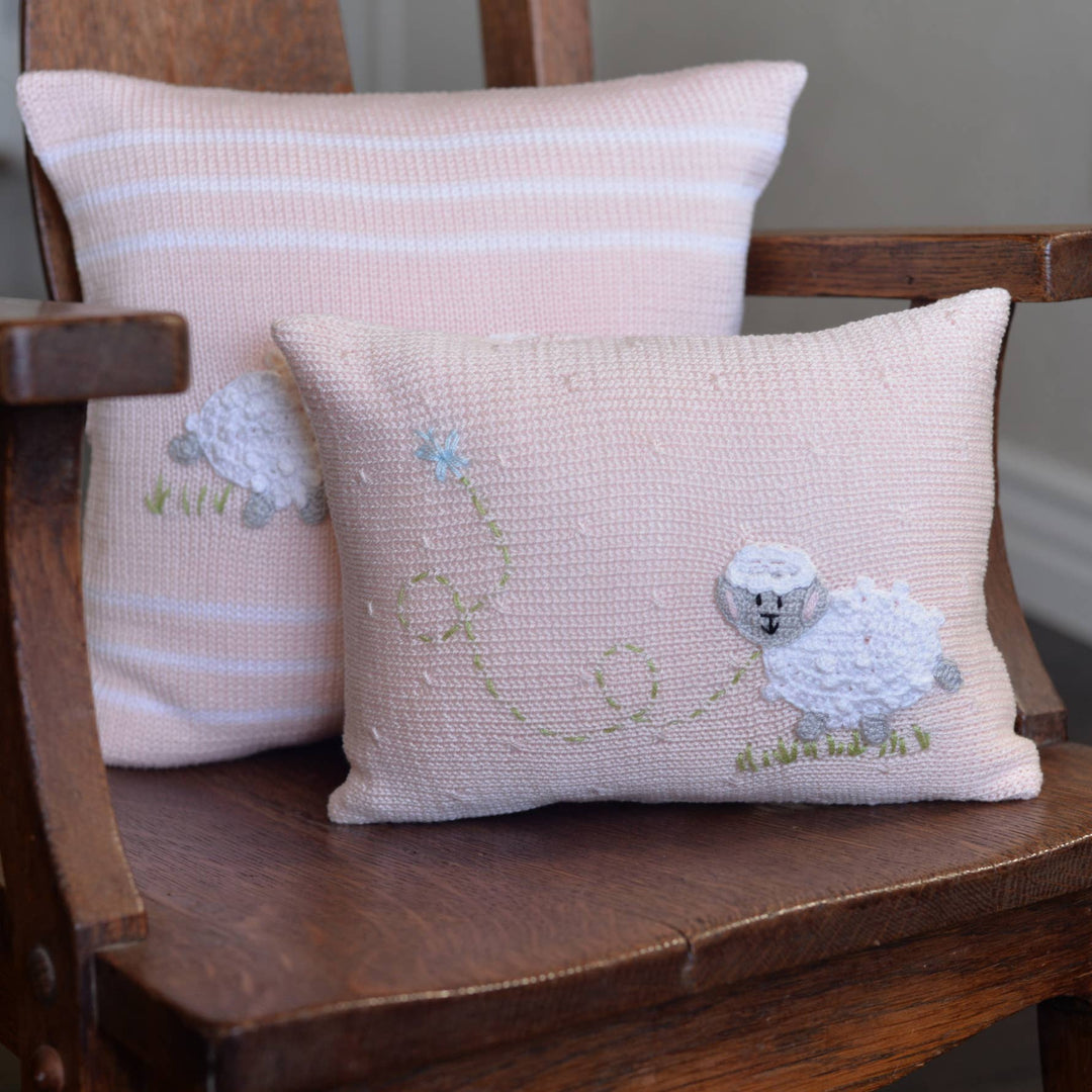 Lamb Mini Pillow - Pink
