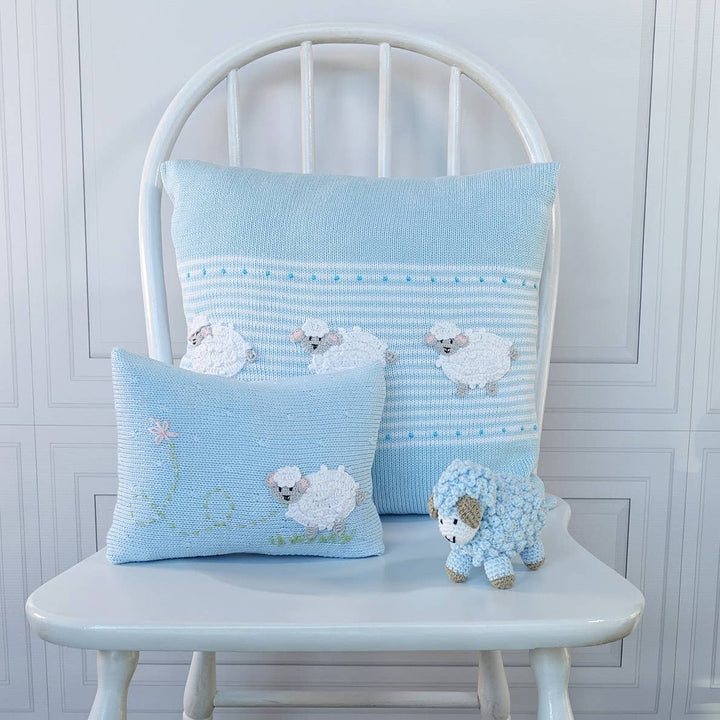 Lamb Mini Pillow - Blue