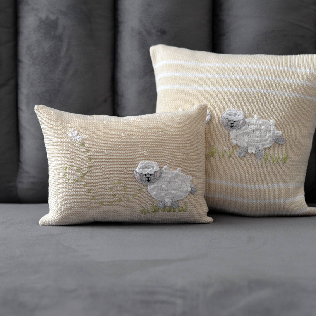 Lamb Mini Pillow - Ecru