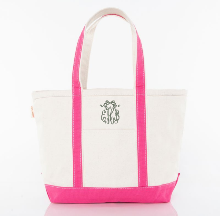 Medium Classic Tote in Hot Pink