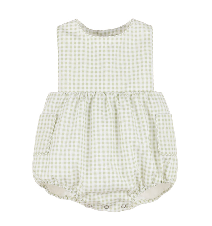 Fresh Buds Pocket Bubble - Green Gingham