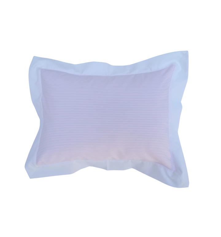 Striped Boudoir Pillow with White Border